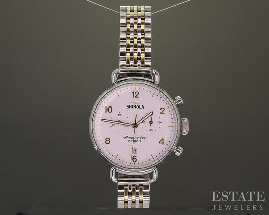 Shinola Runwell Chronograph 37mm Stainless Steel Bracelet Watch p27380