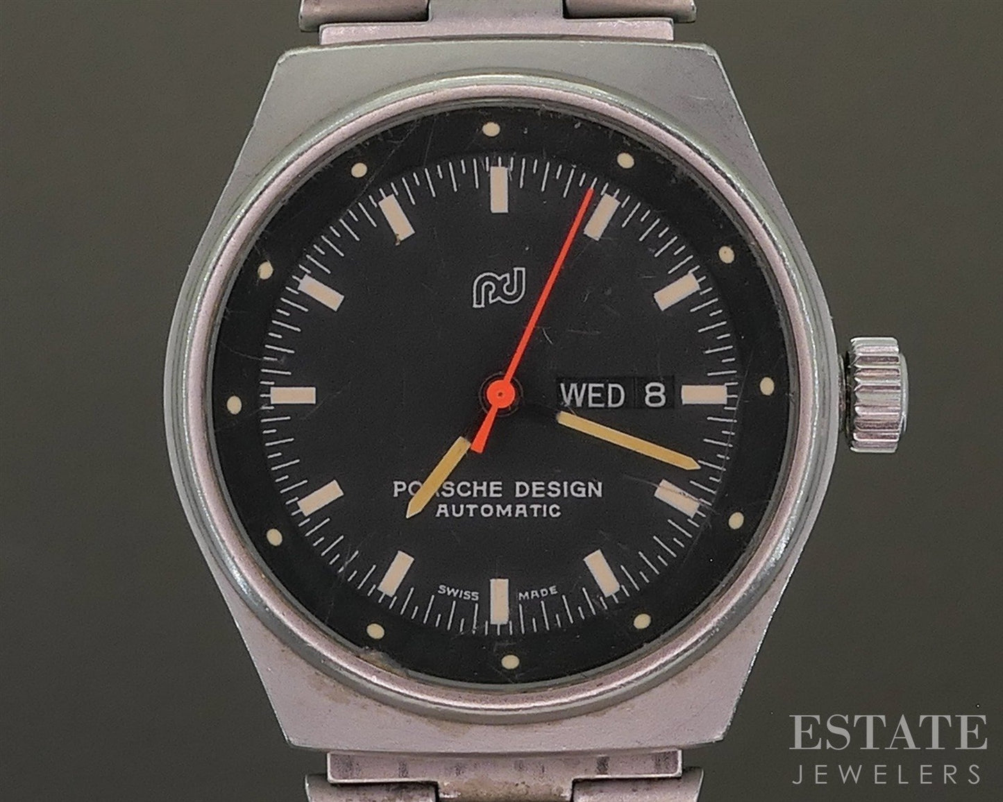 Vintage Porsche Design Automatic Date 7500 Stainless Ladies Watch p27666
