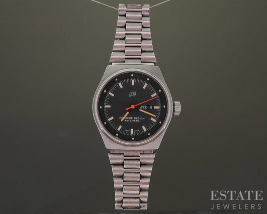 Vintage Porsche Design Automatic Date 7500 Stainless Ladies Watch p27666