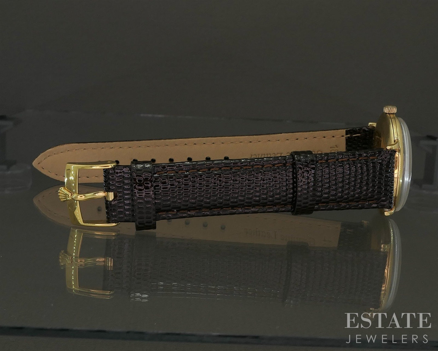 1960 Rolex Precision 18k Yellow Gold 9659 Cal. 1210 Mens Watch p27734