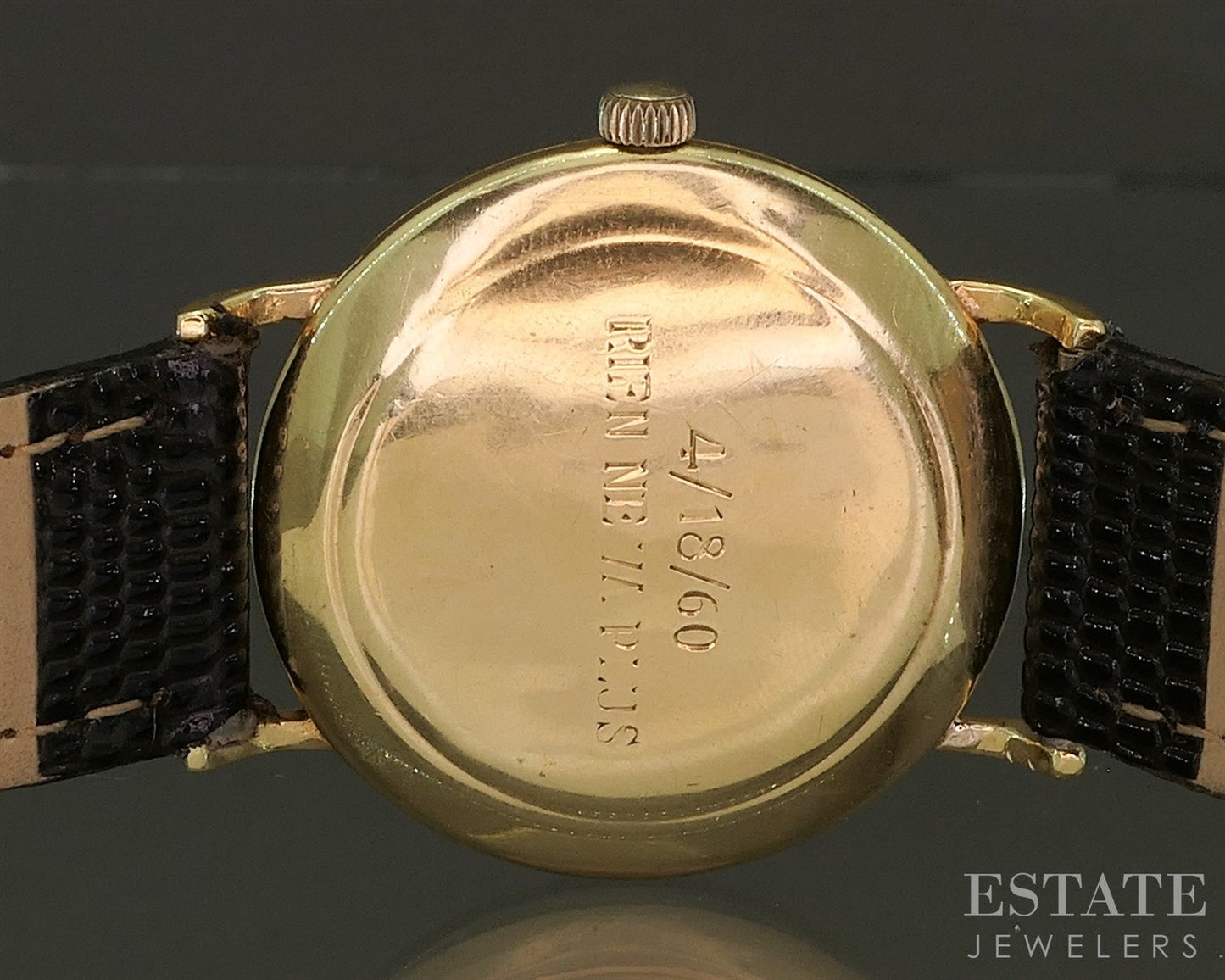 1960 Rolex Precision 18k Yellow Gold 9659 Cal. 1210 Mens Watch p27734