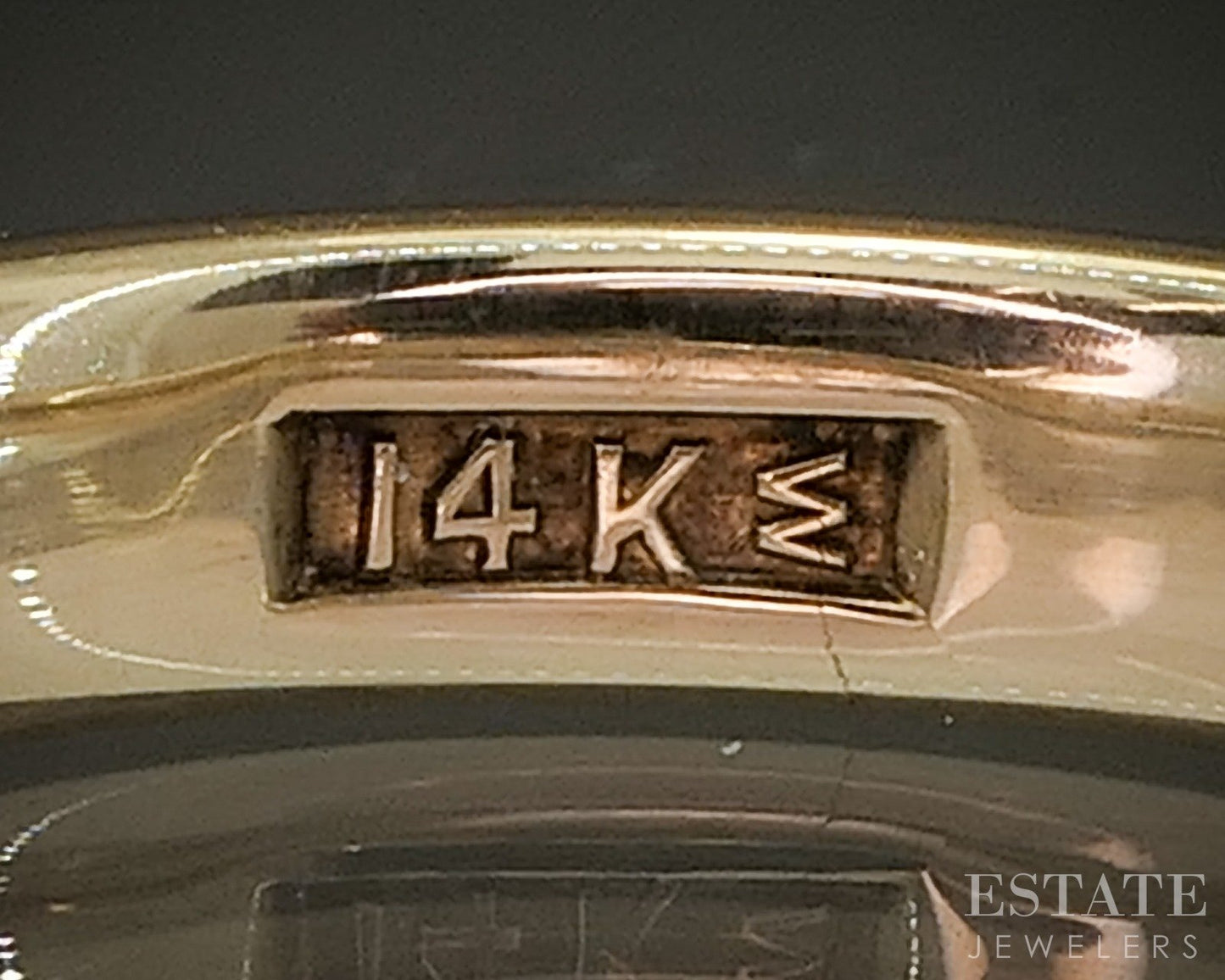 Vintage 14k Yellow Gold 3.7mm Comfort Fit Smooth Wedding Band 5.4g p27489