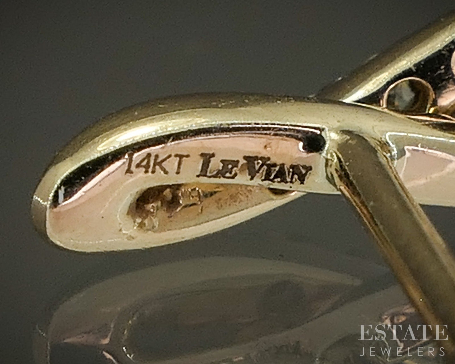14k Honey Gold LeVian Natural .72ctw Diamond Twist Drop Earrings 2.1g p27535