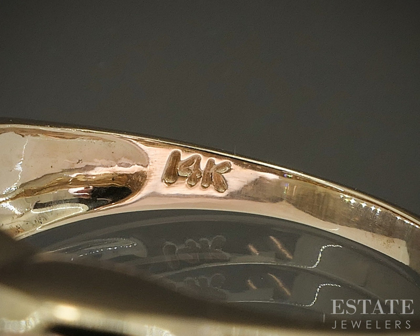 14k Yellow Gold EFFY Natural 1ctw Diamond Ladies Band Ring 6.1g p27569