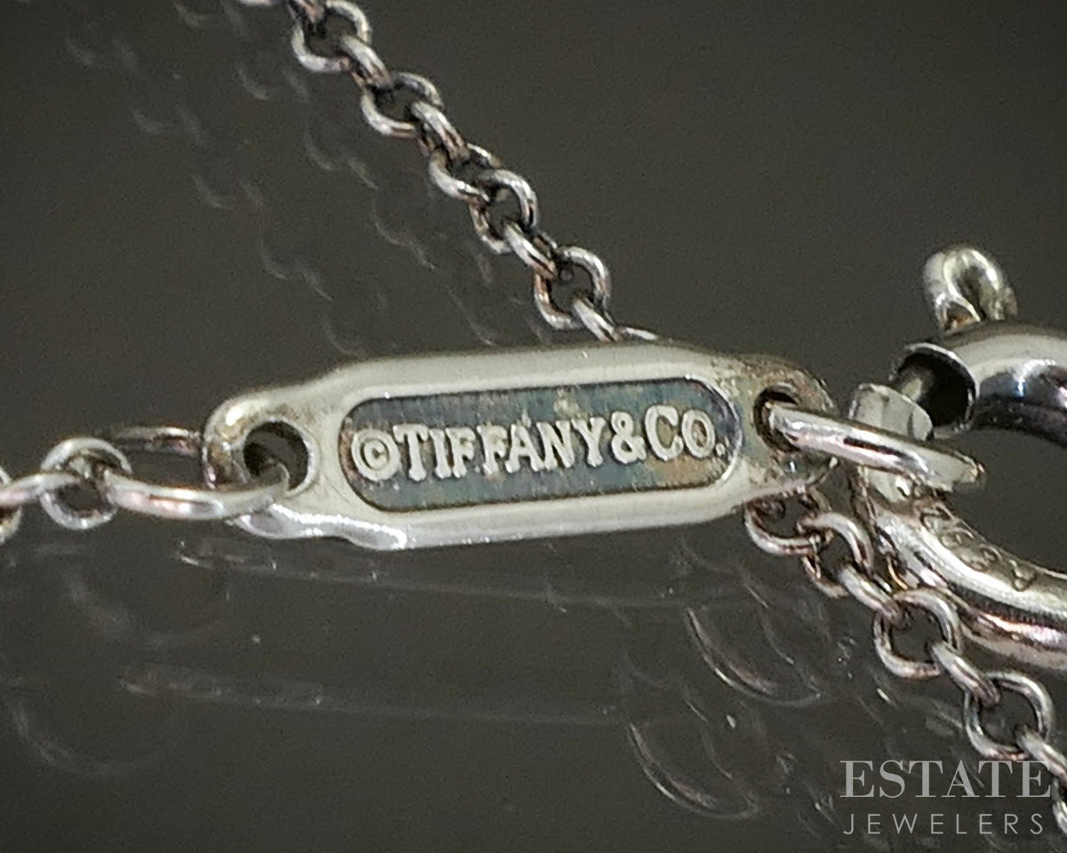 Sterling Silver Tiffany & Co. Celtic Love Knot Necklace 9.6g 16"L p26973
