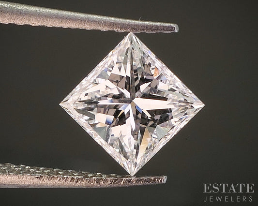 Loose .90ct Princess Cut Natural Diamond SI1/H p16057