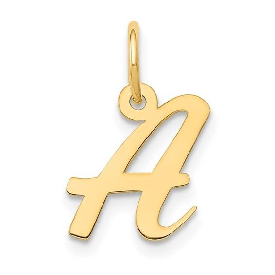 10k Yellow Gold Script Initial "A" Charm p29441