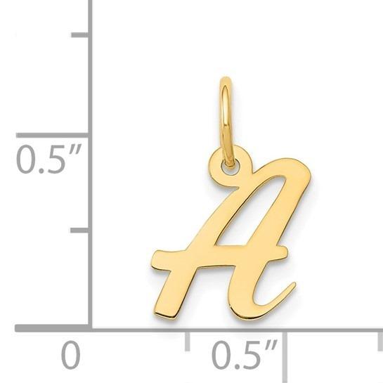 10k Yellow Gold Script Initial "A" Charm p29441