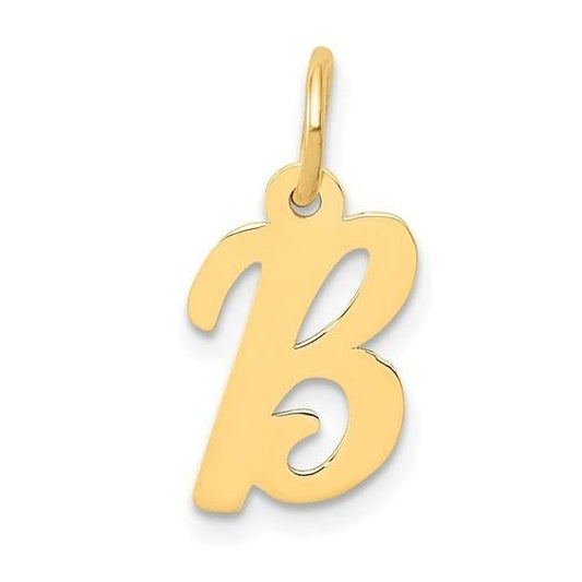 10k Yellow Gold Script Initial "B" Charm p29446