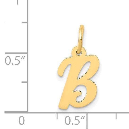 10k Yellow Gold Script Initial "B" Charm p29446