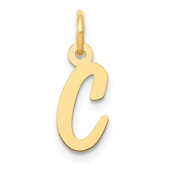 10k Yellow Gold Script Initial "C" Charm p29447