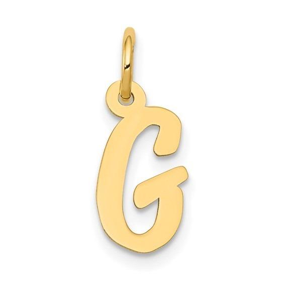 10k Yellow Gold Script Initial "G" Charm p29473