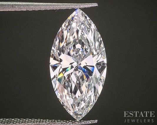 Loose 3.05ct Marquise Cut IGI Certified Lab Created Diamond VVS2/E p29581