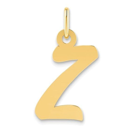 10k Yellow Gold Script Initial "Z" Charm p29825