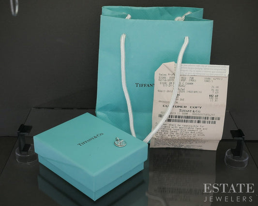 Sterling Silver Tiffany & Co. Small Notes Initial C Charm 1.9g p28255