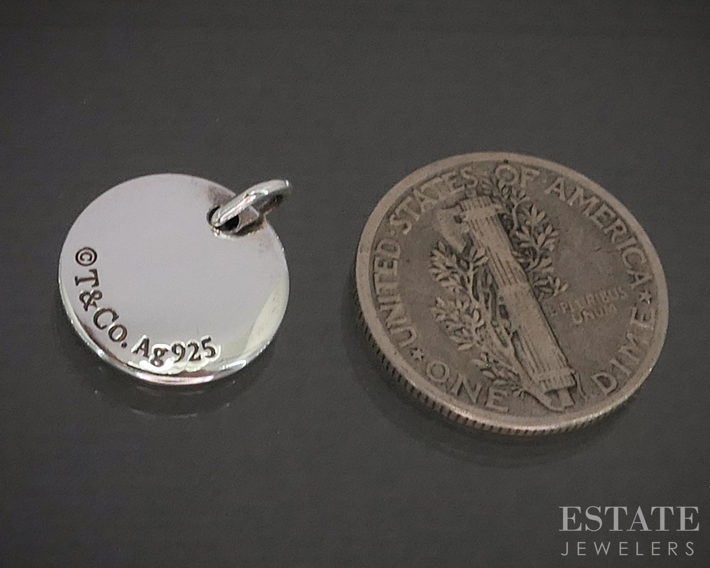 Sterling Silver Tiffany & Co. Small Notes Initial C Charm 1.9g p28255