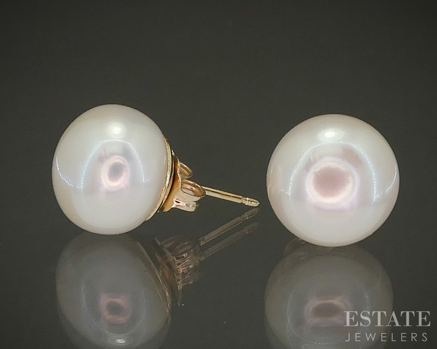 14k Yellow Gold Honora 10.5mm Freshwater Pearl Stud Earrings p28038