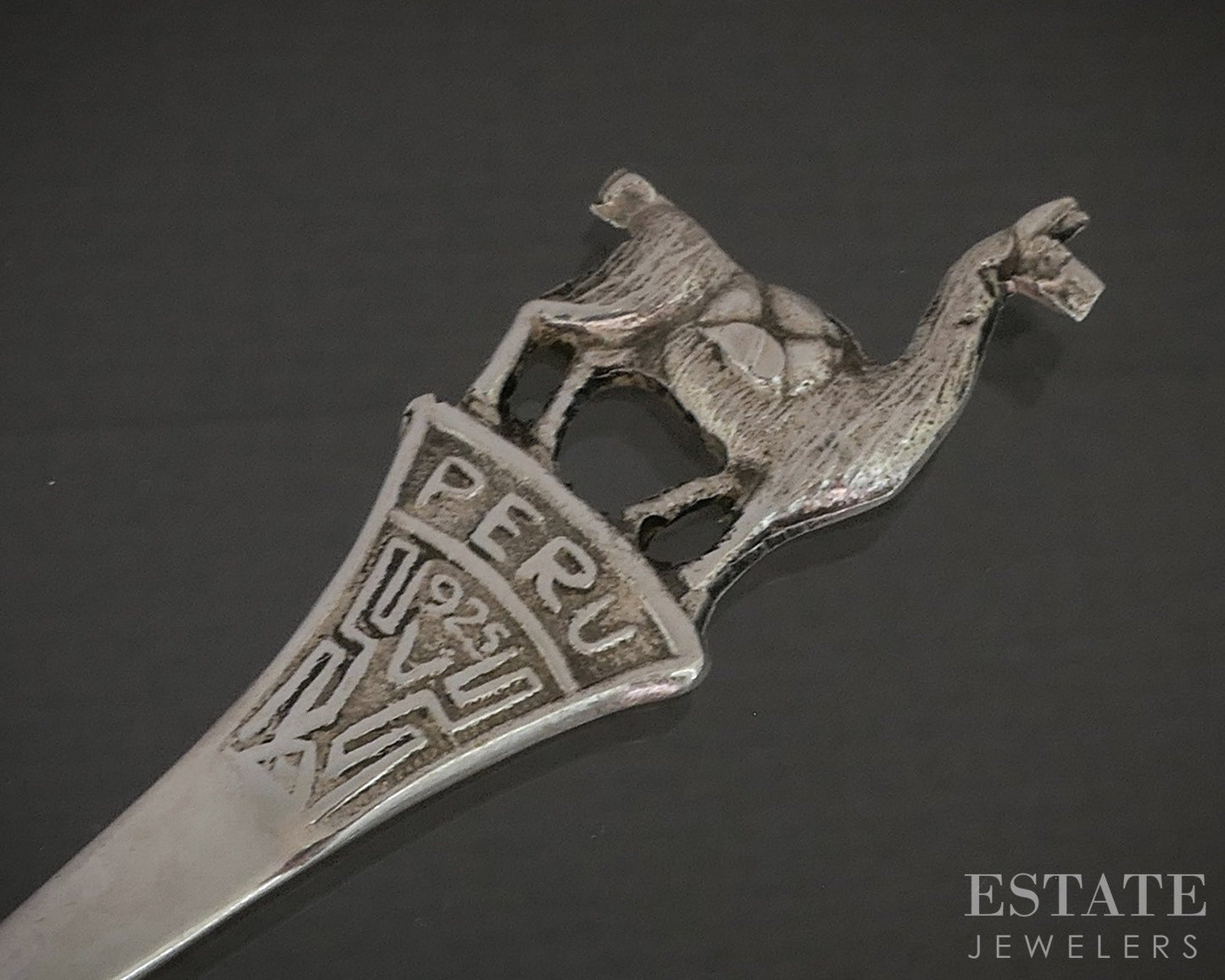 Vintage Sterling Llama Alpaca Peruvian Cocktail Fork 4.2g p28211