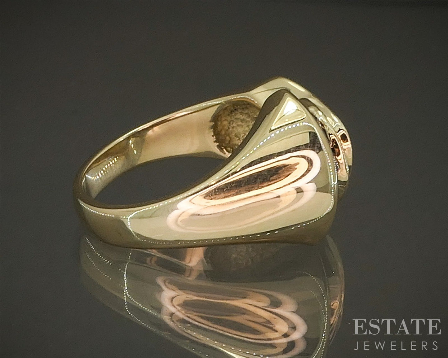 18k Yellow Gold Multi Gem & Diamond Statement Ladies Band Ring 9.2g p26931