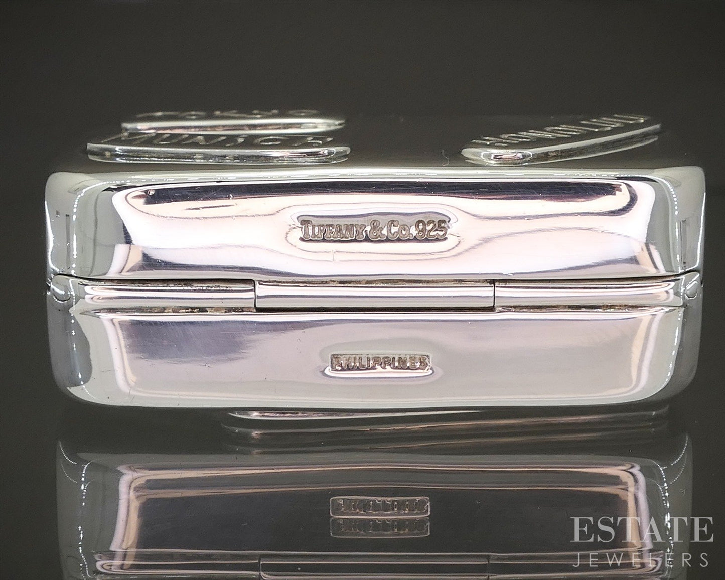 Sterling Silver Tiffany & Co Traveler Suitcase Pill Box 37.9g p27195