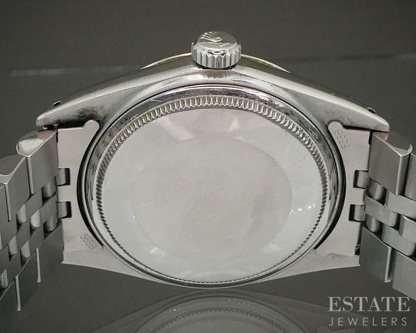 1981 Rolex Datejust Stainless Jubilee 16014 Silver Stick Dial Mens Watch p29521