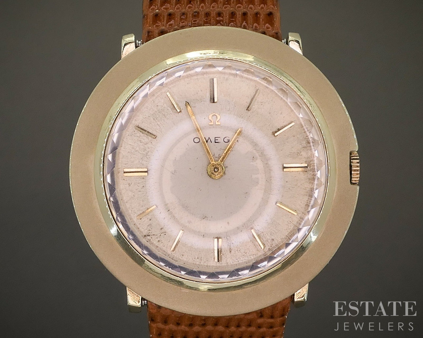 Vintage 1965 14k Yellow Gold Omega Disco Volante UFO 6699 Cal. 620 Watch p27614