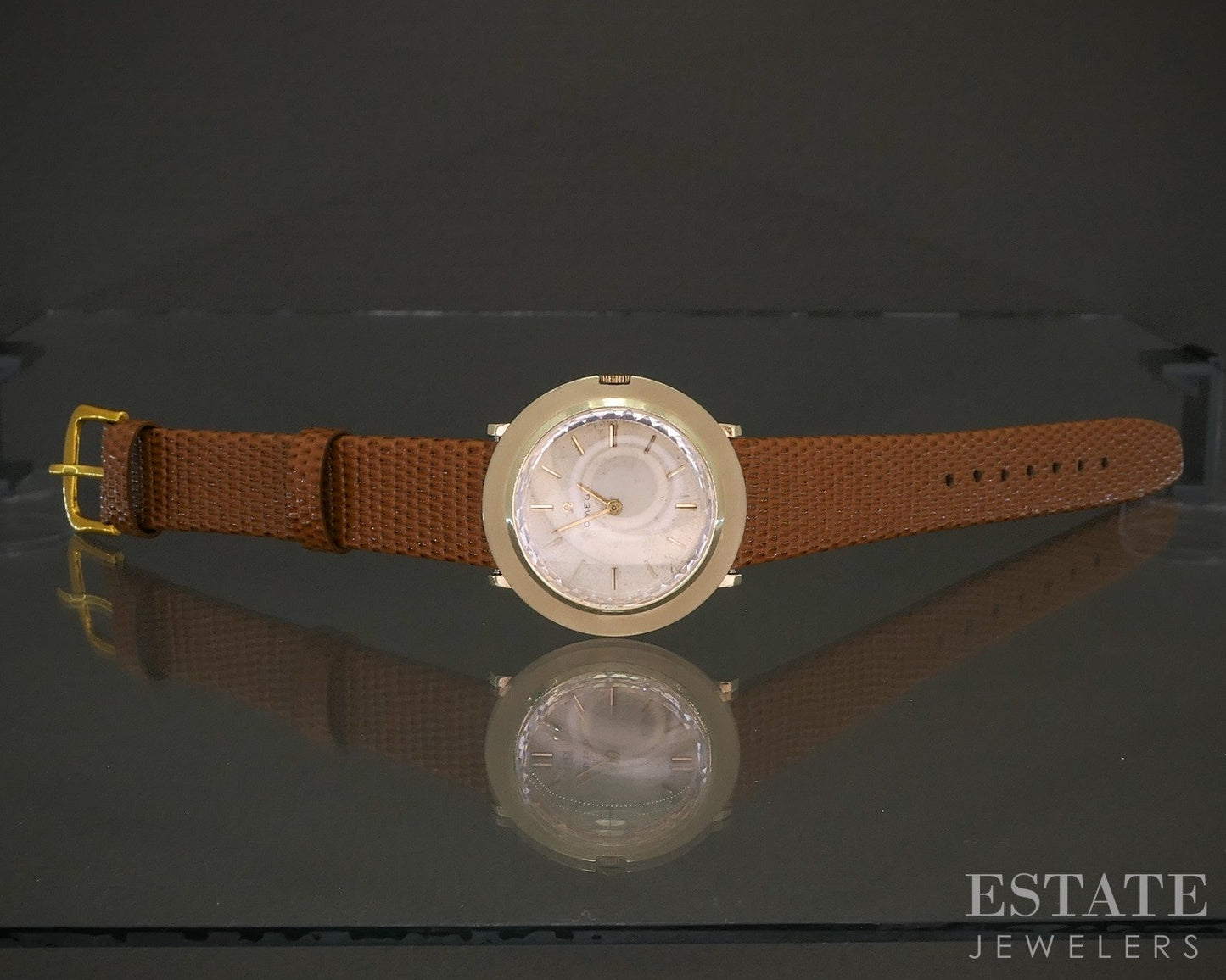 Vintage 1965 14k Yellow Gold Omega Disco Volante UFO 6699 Cal. 620 Watch p27614