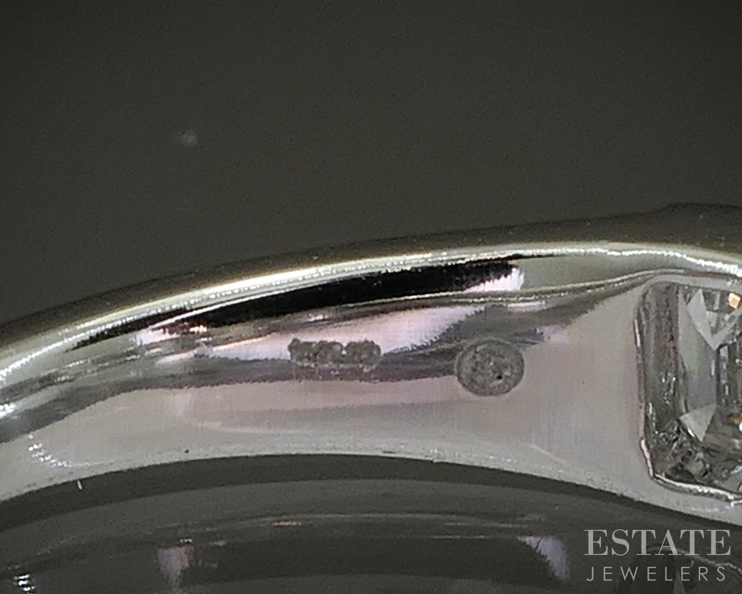 14k White Gold 1.03ctw Lab Emerald-Cut Diamond Wedding Band p30230