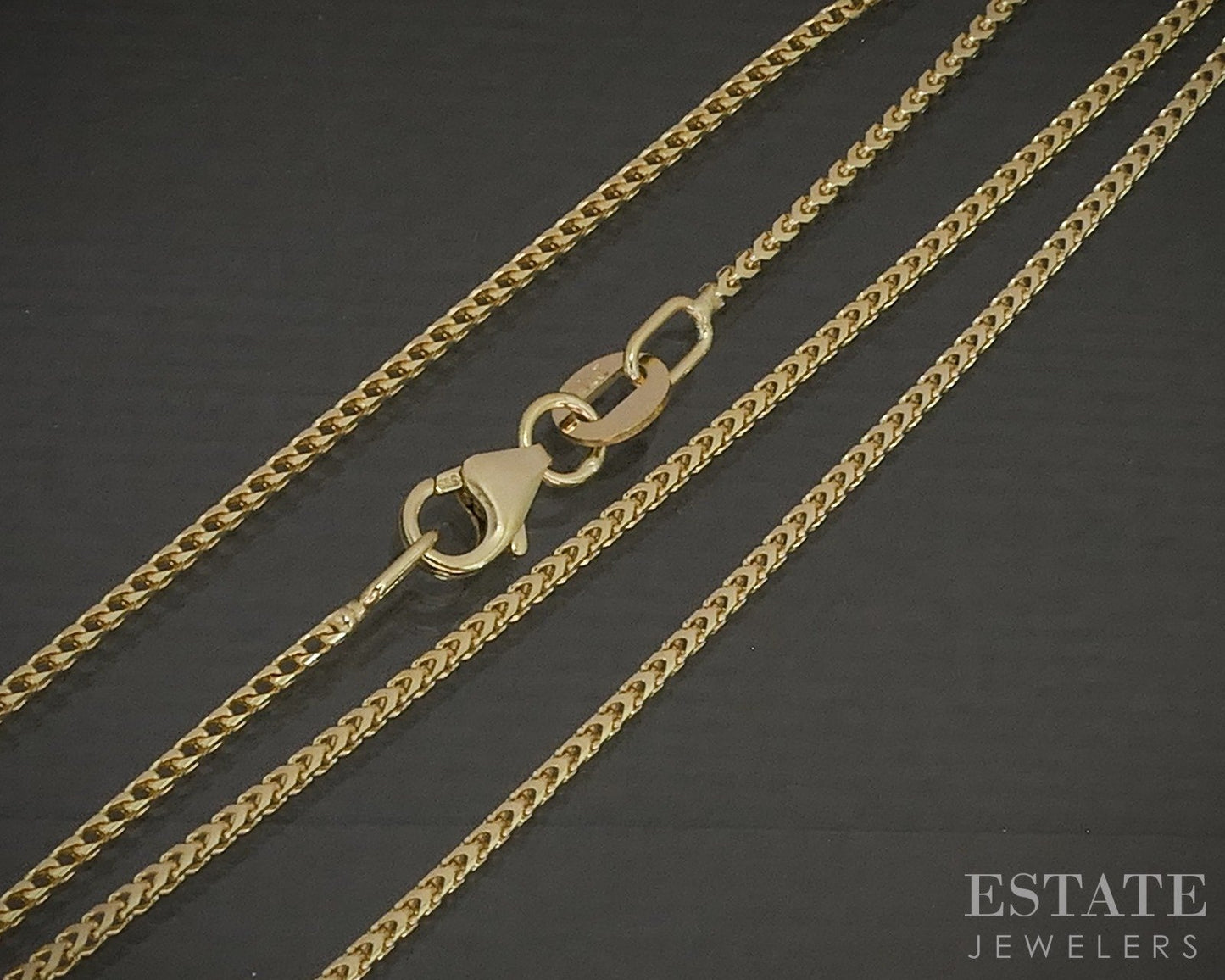 14k Yellow Gold 1.1mm Franco Chain Link Ladies Necklace 3.1g 18"L p30249
