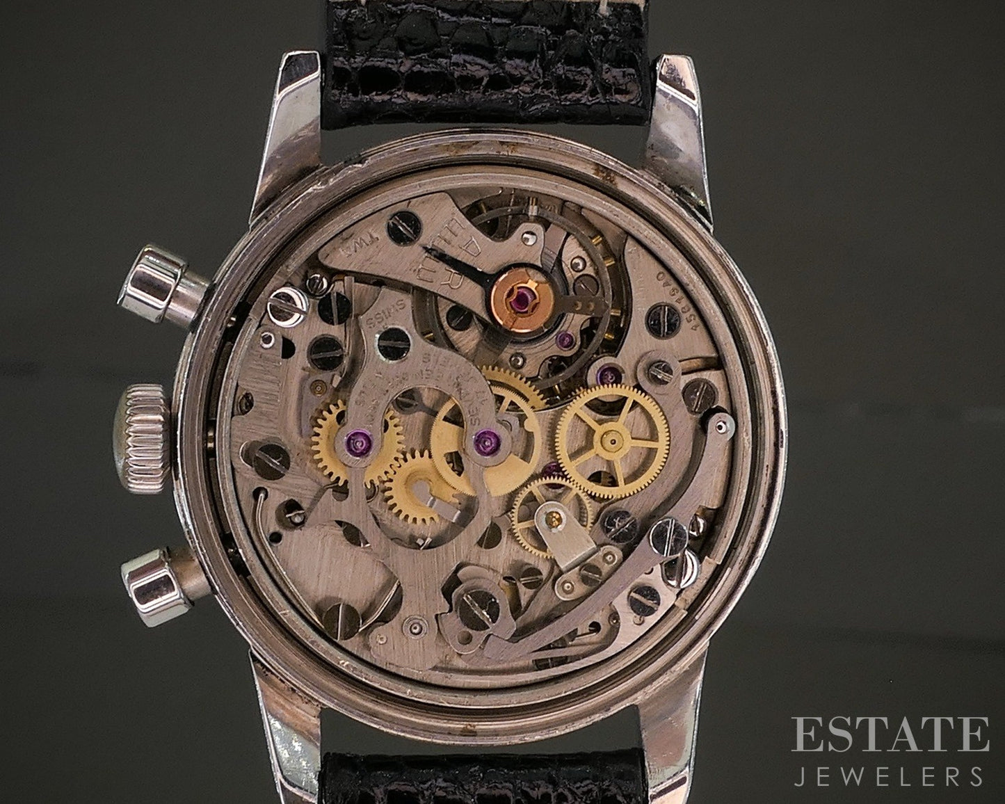 Vintage 1963 Tissot Chronograph Stainless Lemania 1281 Watch p27849