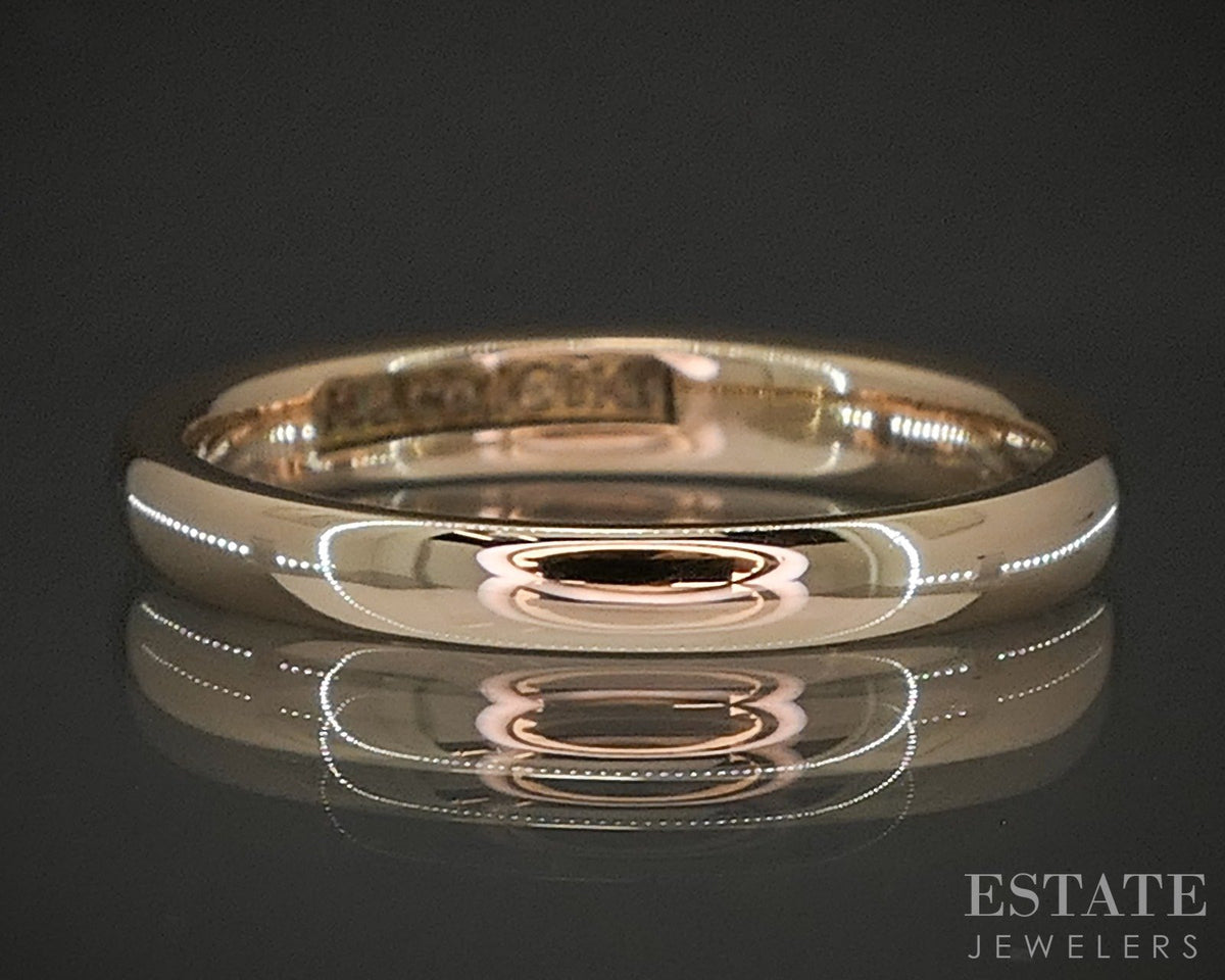 Antique 18k Yellow Gold 2.4mm Smooth Ladies Wedding Band 3.1g p28168