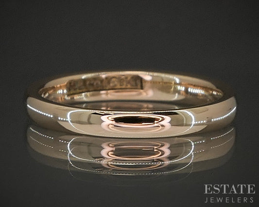 Antique 18k Yellow Gold 2.4mm Smooth Ladies Wedding Band 3.1g p28168