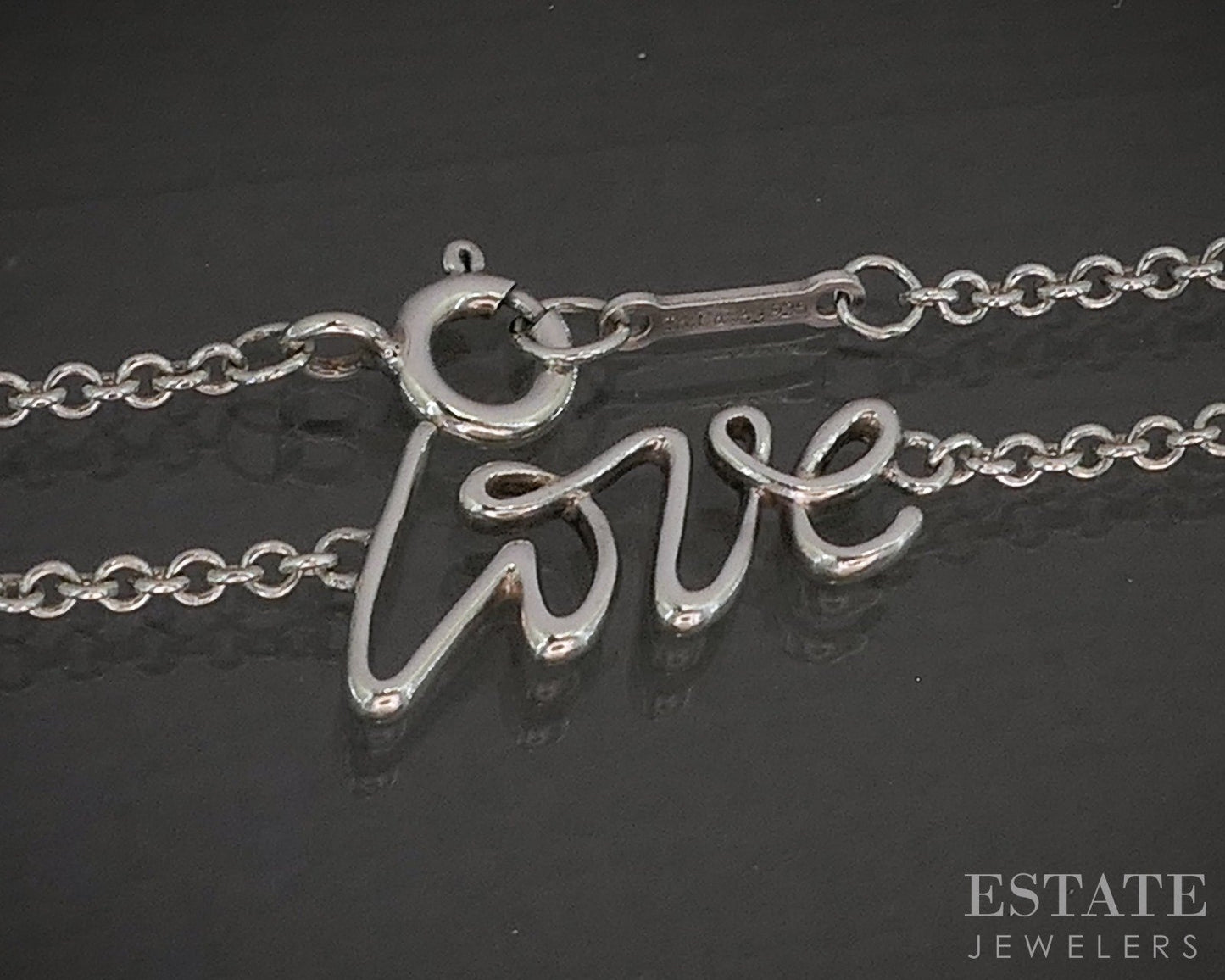 Sterling Paloma Picasso Tiffany & Co Love Graffiti Bracelet 1.6g 6.5"L p28285
