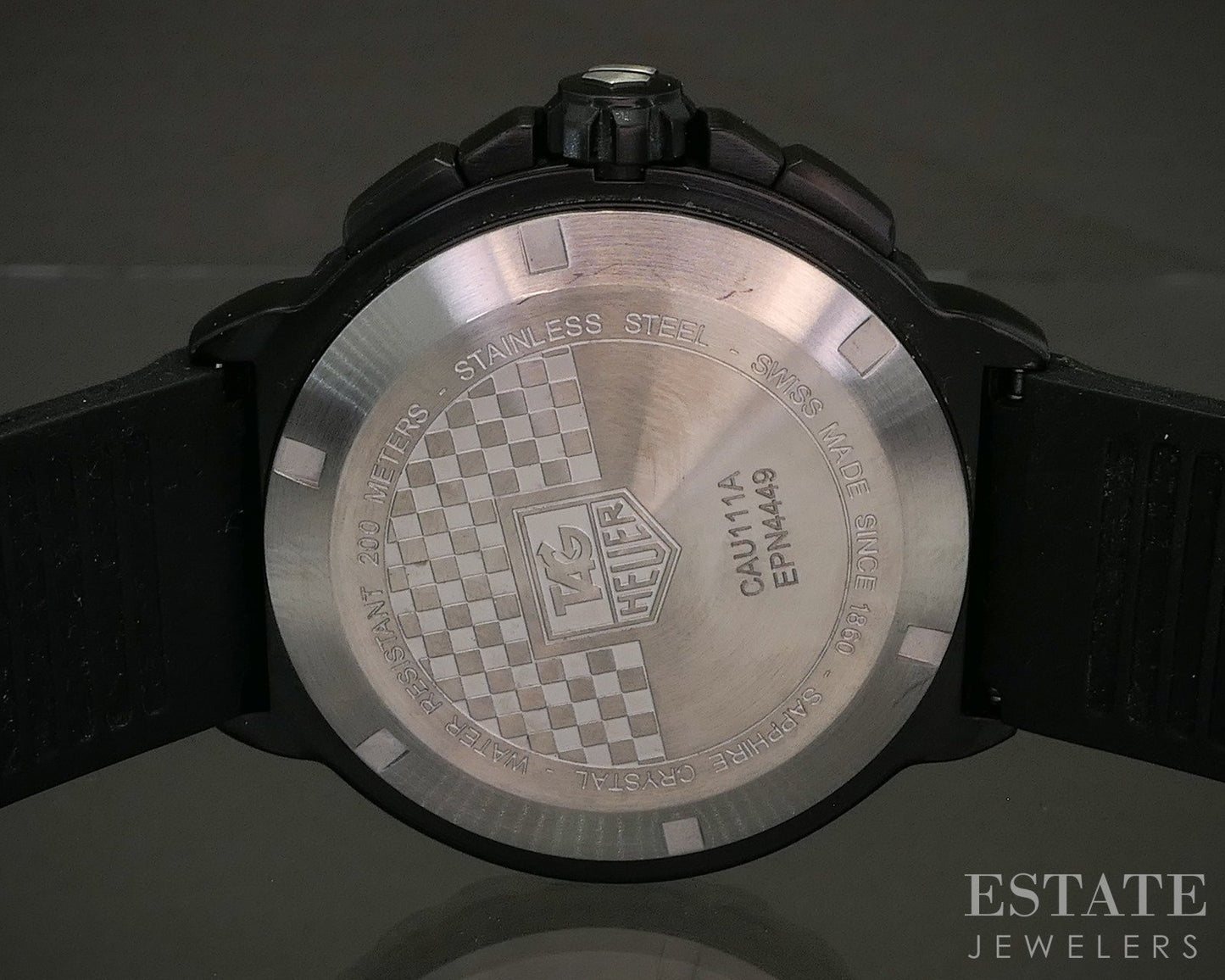 Tag Heuer Formula 1 Chronograph CAU111A Black Rubber Mens Watch p28034
