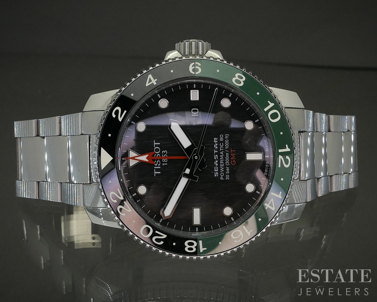 Tissot Seastar 1000 GMT Powermatic 80 Stainless Automatic Mens Watch p29067