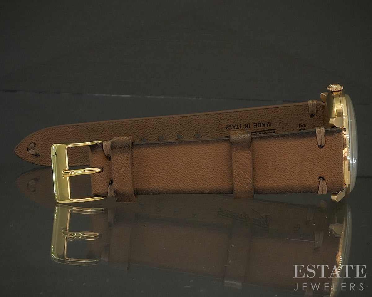 1955 Longines 18k Yellow Gold Ref. 6693 Pie Pan Cal. 30L Mens Watch p28406