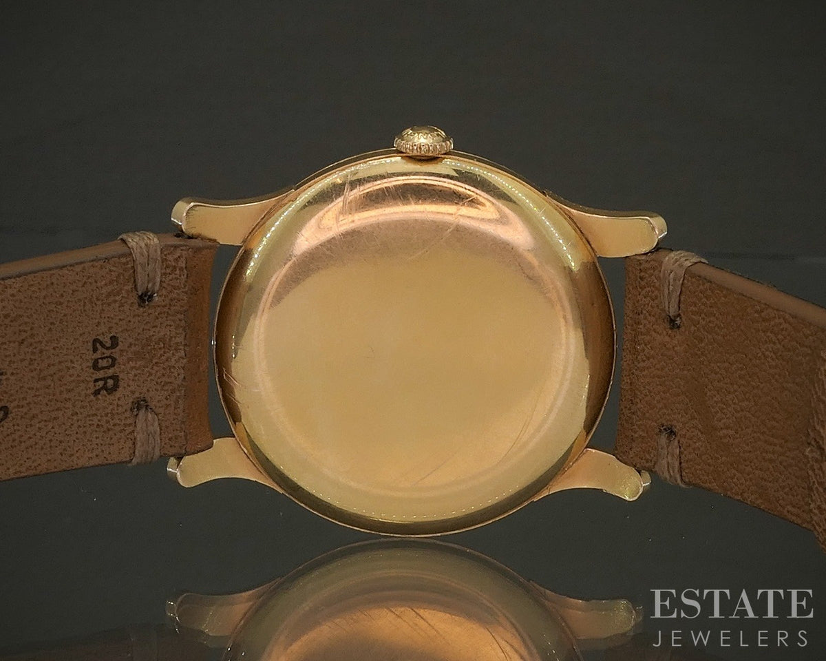 1955 Longines 18k Yellow Gold Ref. 6693 Pie Pan Cal. 30L Mens Watch p28406