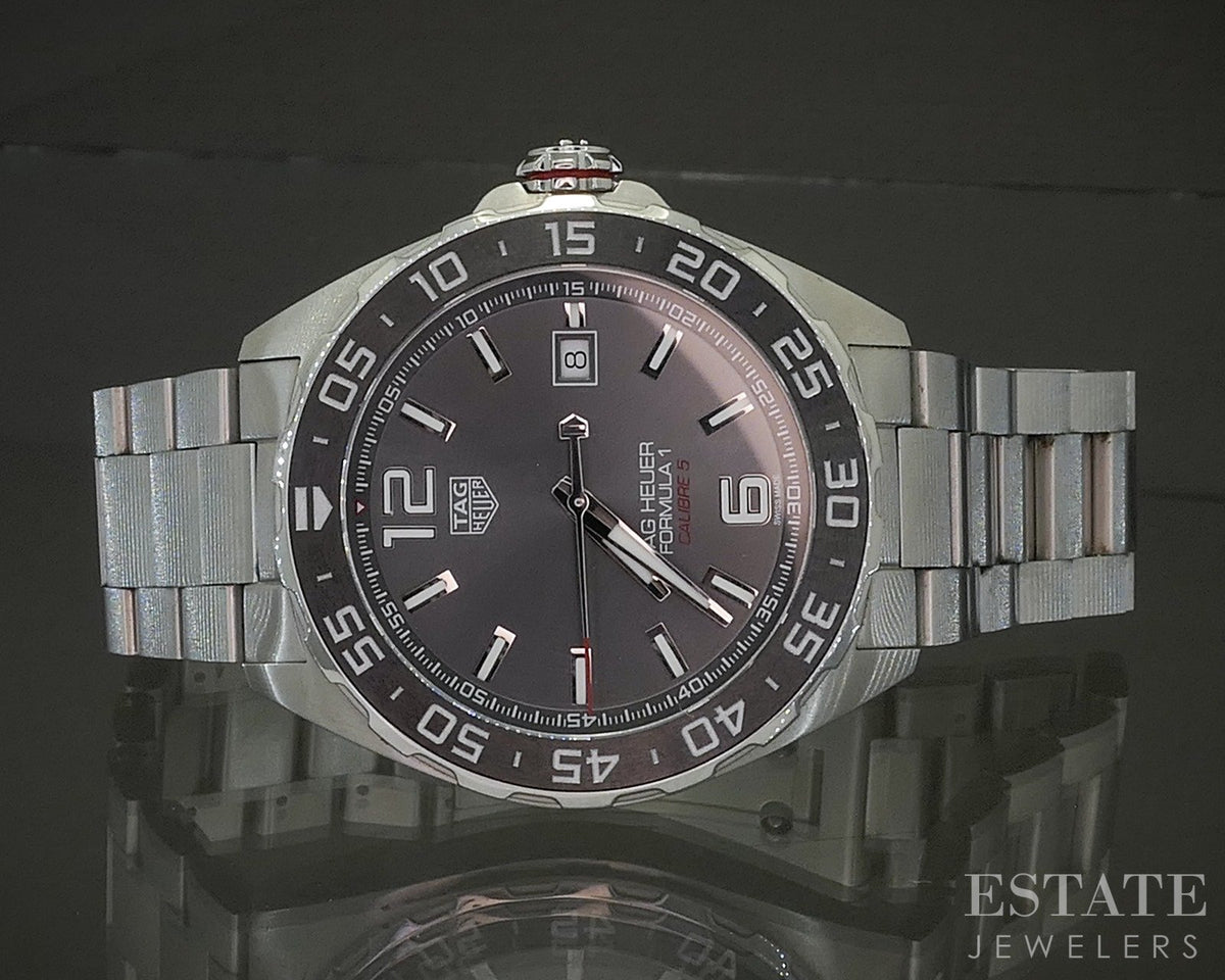Tag Heuer Formula 1 Automatic WAZ2011 Anthracite Grey Dial Mens Watch p29068