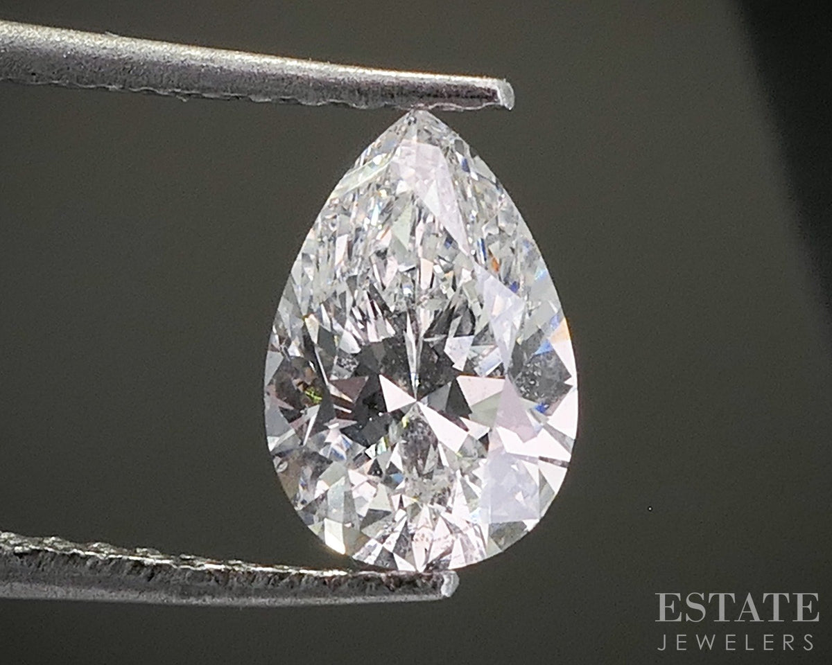 Loose .56ct Pear Cut Natural Diamond I1/G p28547