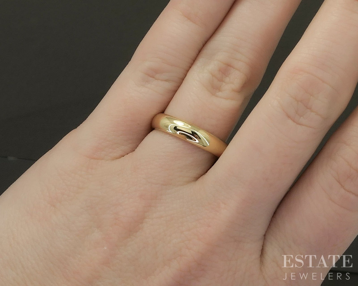 Vintage 18k Yellow Gold 4.7mm Comfort Fit Ladies Wedding Band 5.9g p28093