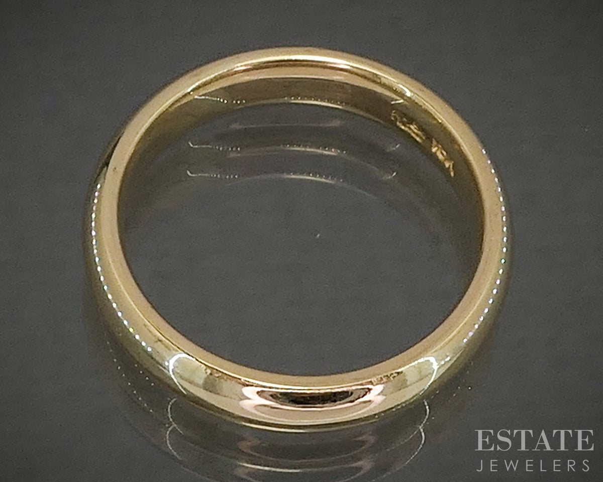 Vintage 18k Yellow Gold 4.7mm Comfort Fit Ladies Wedding Band 5.9g p28093