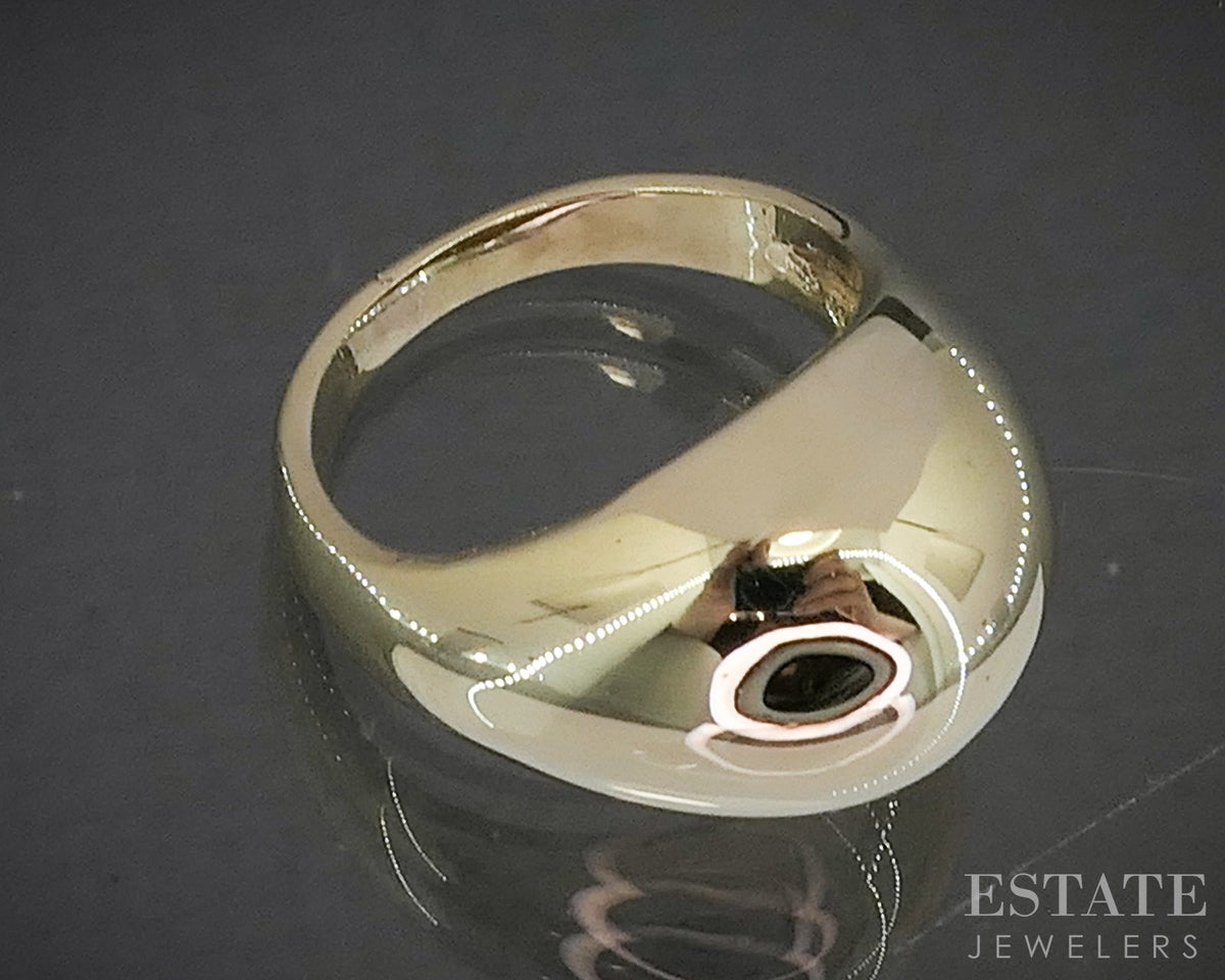 14k Yellow Gold Domed Smooth Ladies Band Ring 6.7g p28864