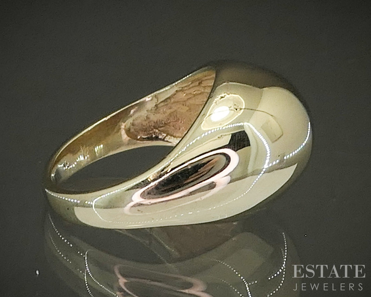 14k Yellow Gold Domed Smooth Ladies Band Ring 6.7g p28864