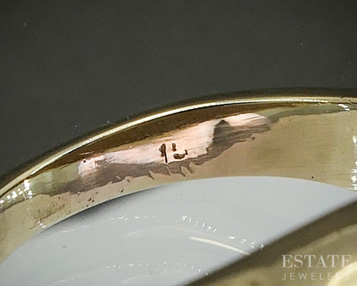 14k Yellow Gold Domed Smooth Ladies Band Ring 6.7g p28864