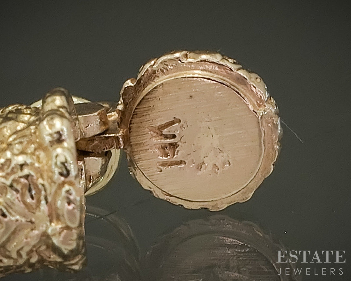 14k Yellow Gold Dimensional Beer Stein Movable Charm Pendant 3.8g p29247