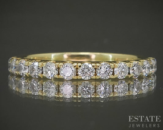 18k Yellow Gold Natural Diamond Simon G. Ladies Wedding Band Ring 2.8g p28932