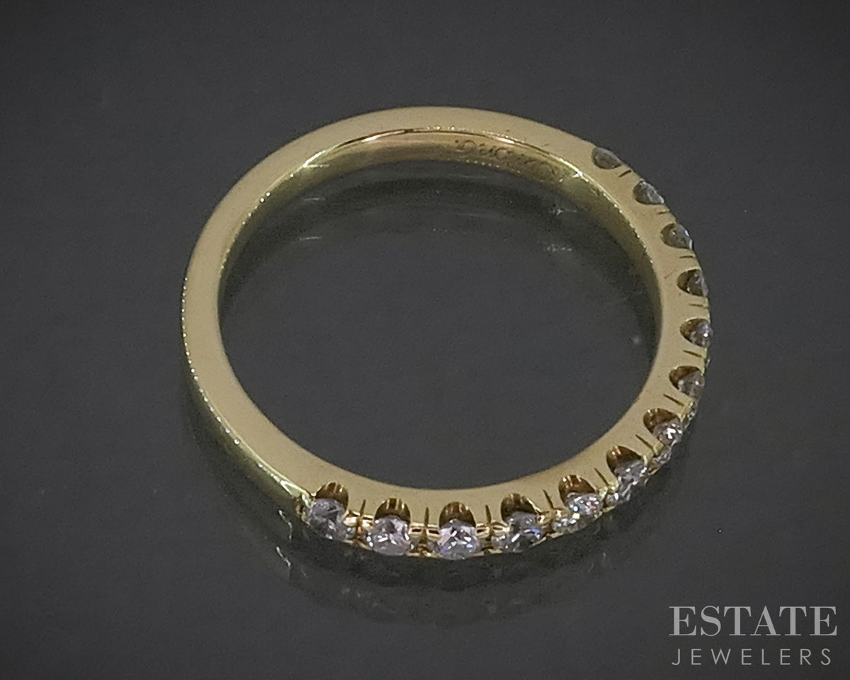 18k Yellow Gold Natural Diamond Simon G. Ladies Wedding Band Ring 2.8g p28932
