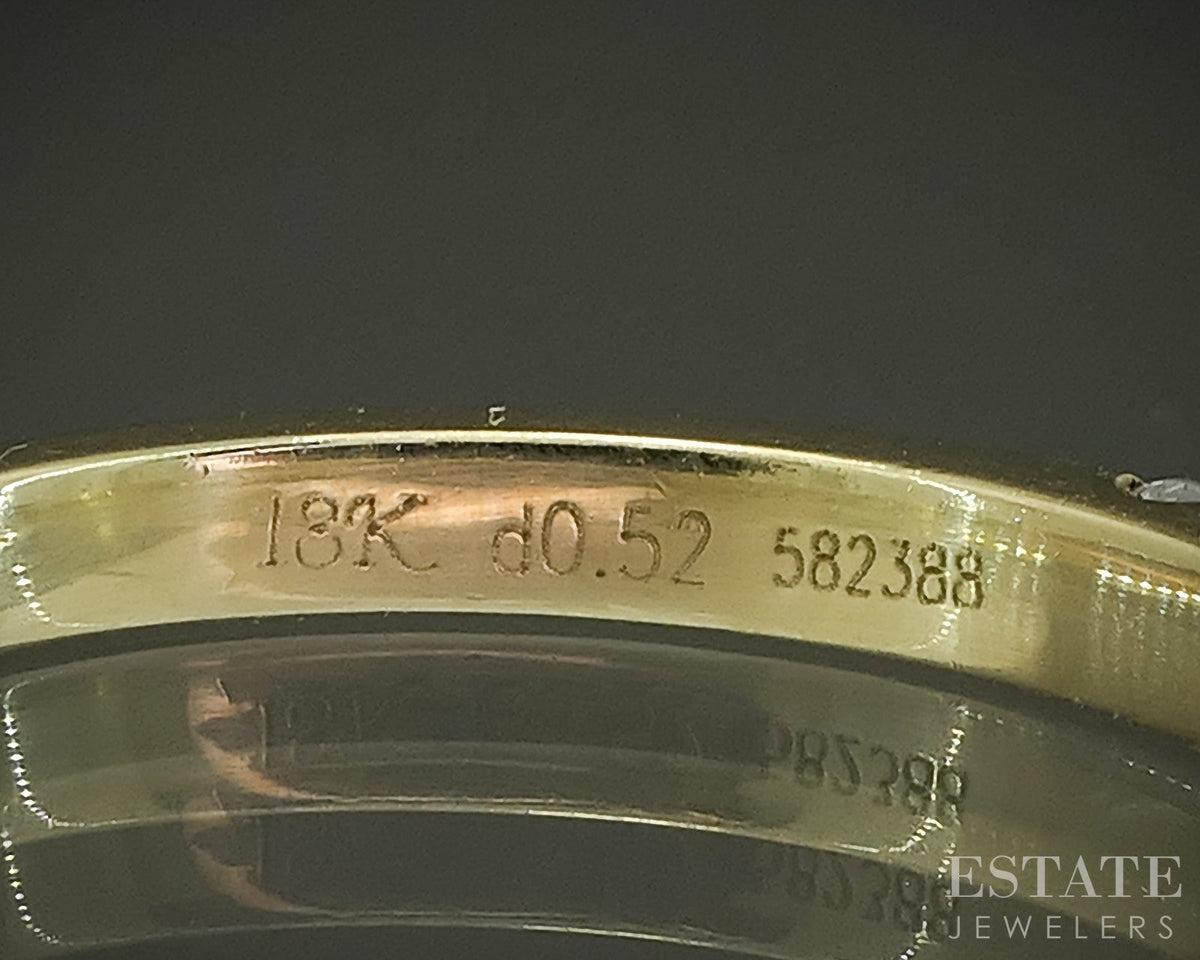18k Yellow Gold Natural Diamond Simon G. Ladies Wedding Band Ring 2.8g p28932