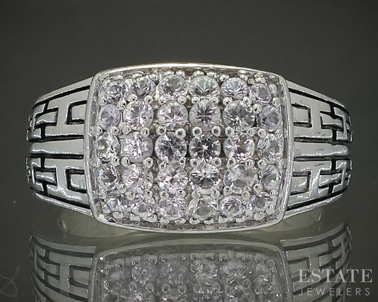 Sterling Natural White Sapphire EFFY Ladies Band Ring 8.7g p29351