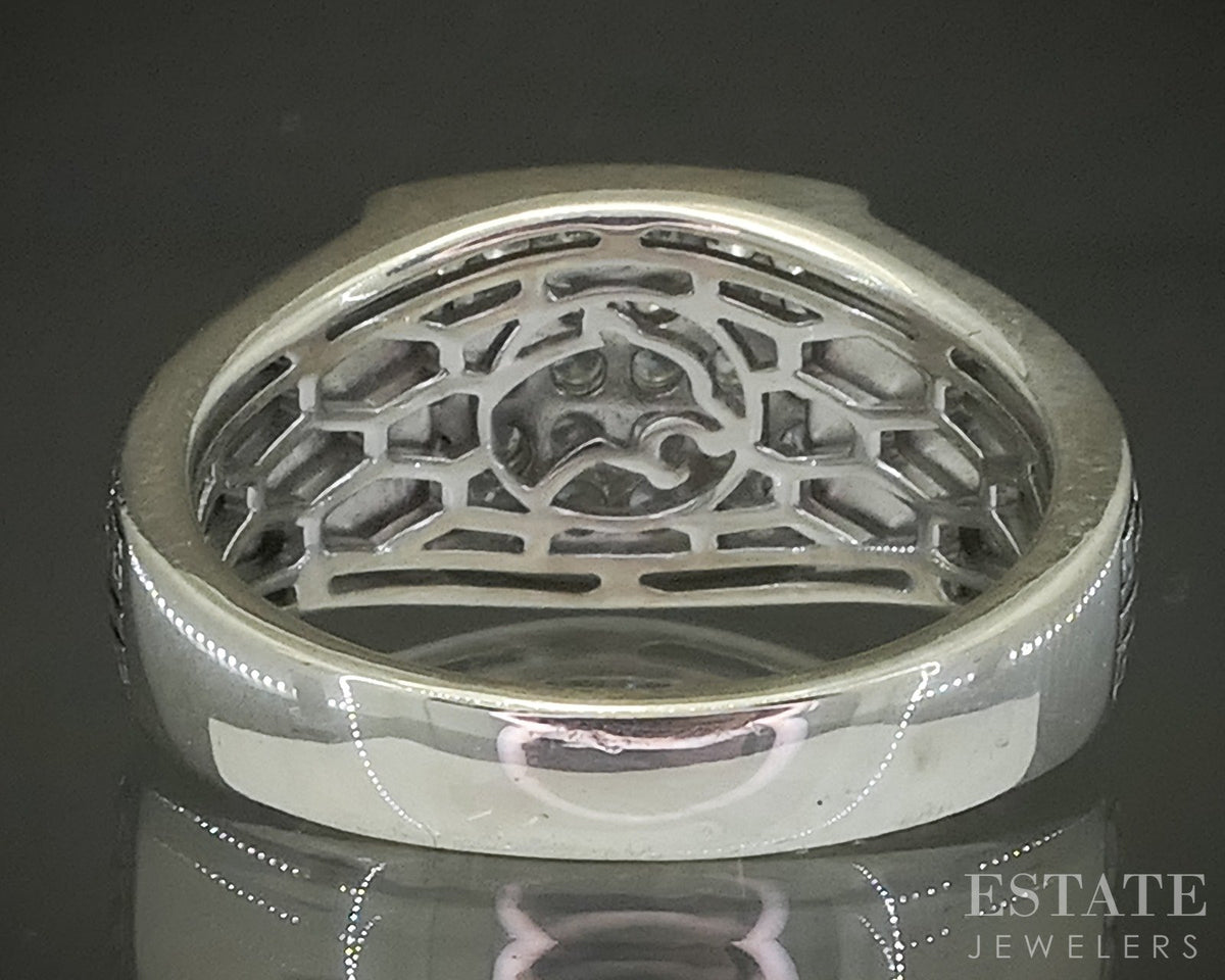 Sterling Natural White Sapphire EFFY Ladies Band Ring 8.7g p29351